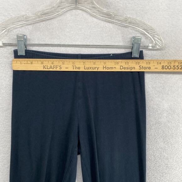 EILEEN FISHER Leggings 2XS Stretch Organic Cotton Jersey Cropped Black USA - Picture 8 of 13